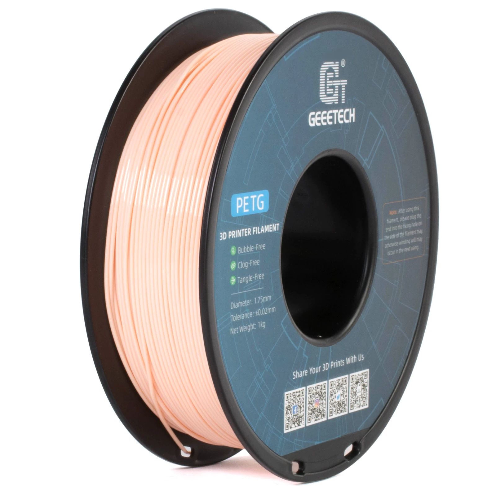GEEETECH 1Kg 1.75mm 100% PETG Filament For 3D Printer Filament Vacuum Packaging Overseas Warehouses Fast Ship image 16