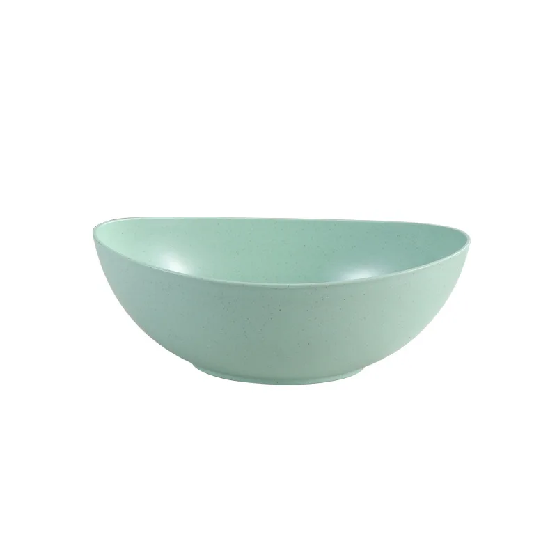 Hot Sale Eco-Friendly Wheat straw Household vegetable bowl kitchen Creative Solid color fruit salad bowl Microwavable Food Bowl