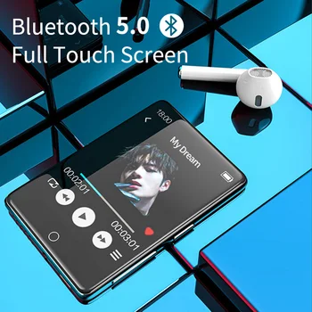 Ruizu 오리지널 메탈 블루투스 5.0 MP3 플레이어, 2.8 인치 스크린, 내장 스피커, 터치 스크린, 전자 책 녹음, 라디오 비디오 FM