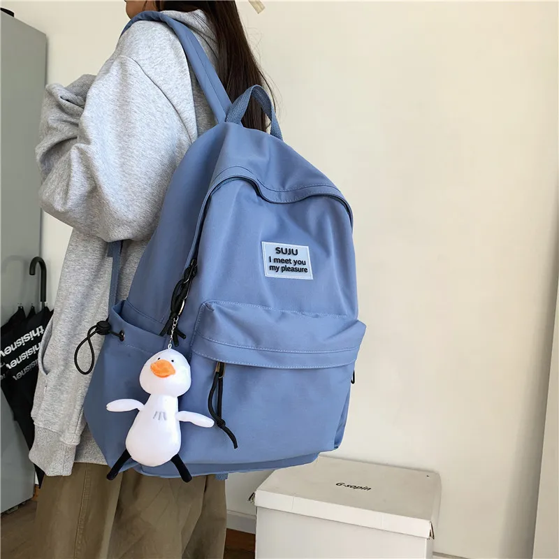 

2023 New Casual Female Backpack Kawaii Women Backpack Nylon Waterproof School Bags For Teenager Girls Mochilas Rucksacks