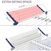 Clothes Drying Rack, Foldable Gullwing Laundry Rack for Indoor Outdoor, 10pcs Clips with Bag 5