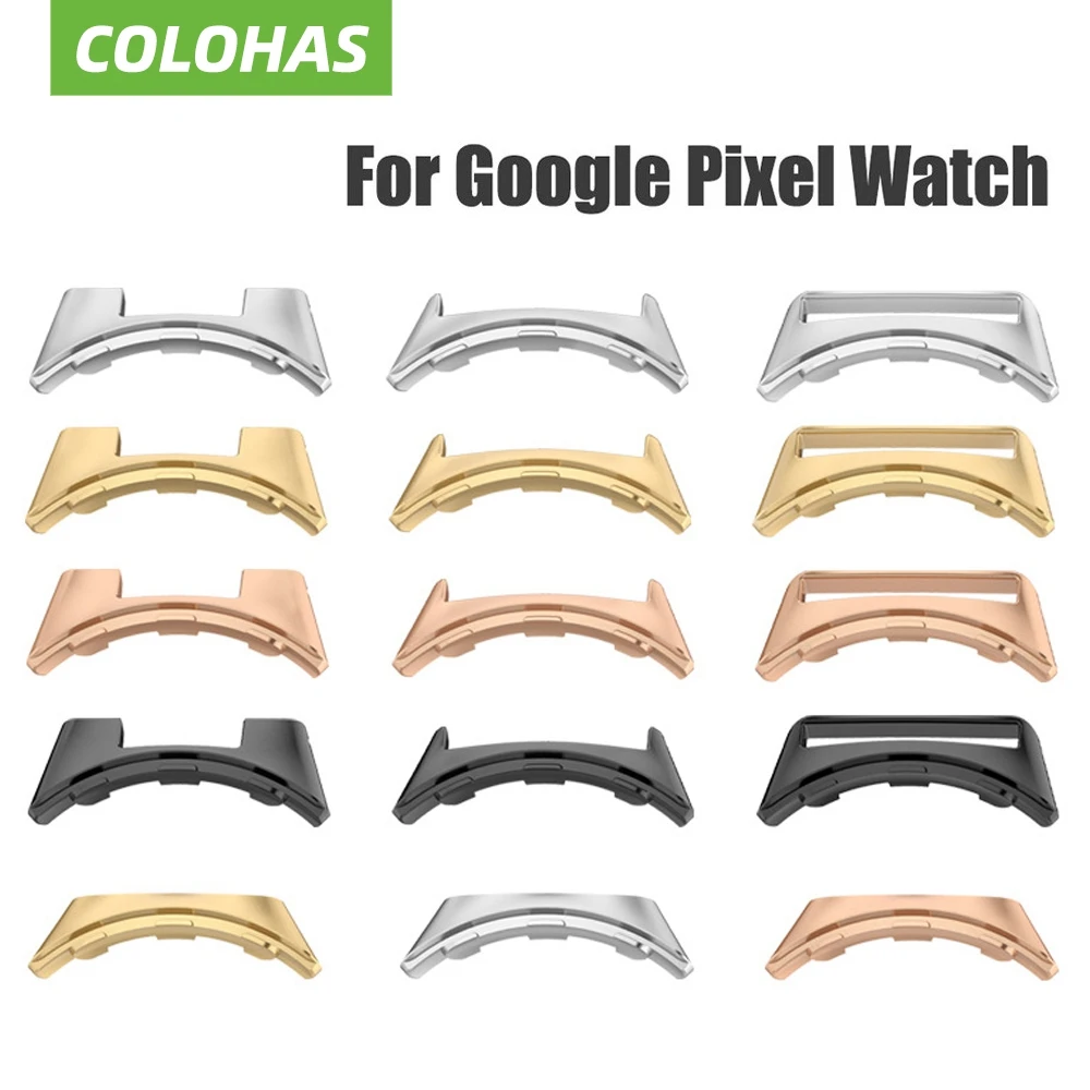 

2 шт. металлический разъем для Google Pixel Watch Band Smartwatch адаптер для Pixel Watch аксессуары совместимая полоса пропускания 18 мм 22 мм