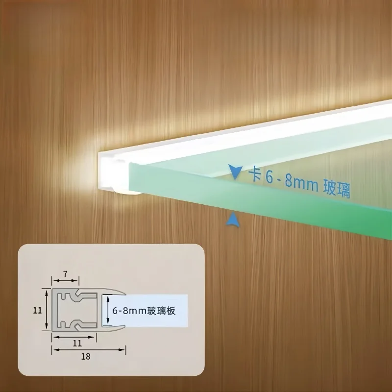 รูปสินค้า ไฟเส้น LED โปรไฟล์อลูมิเนียม สำหรับตกแต่งตู้โชว์ บาร์ และพื้นที่ภายในบ้าน