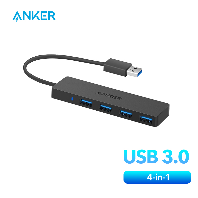 Anker usb hub 3.0 4-Port Ultra Slim Data Hub for macbook air Mac Pro tablet iMac laptop Notebook PC USB Flash Drives