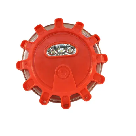 Super Bright Auto 16 LED Round Beacon Emergency Strobe Flashing Warning Lights Round Car Roof Police Lightbar Road Safety