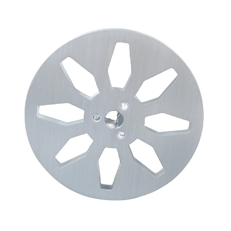 

1/4 7 Inch Empty Tape Reel Aluminum Alloy 8 Hole Universal Opening Machine Part Sound Tape Empty Reel 1/4 7 Inch