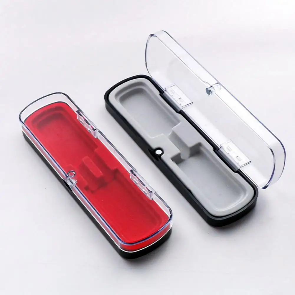 Pen Holder Stationery Organizer Stationery Storage Box Pen Pencil Case Luxury Fashion Magnet Lid Transparent Pen Case Single/Double Fountain Pen Magnetic Closure Stationery Gifts Box Storage