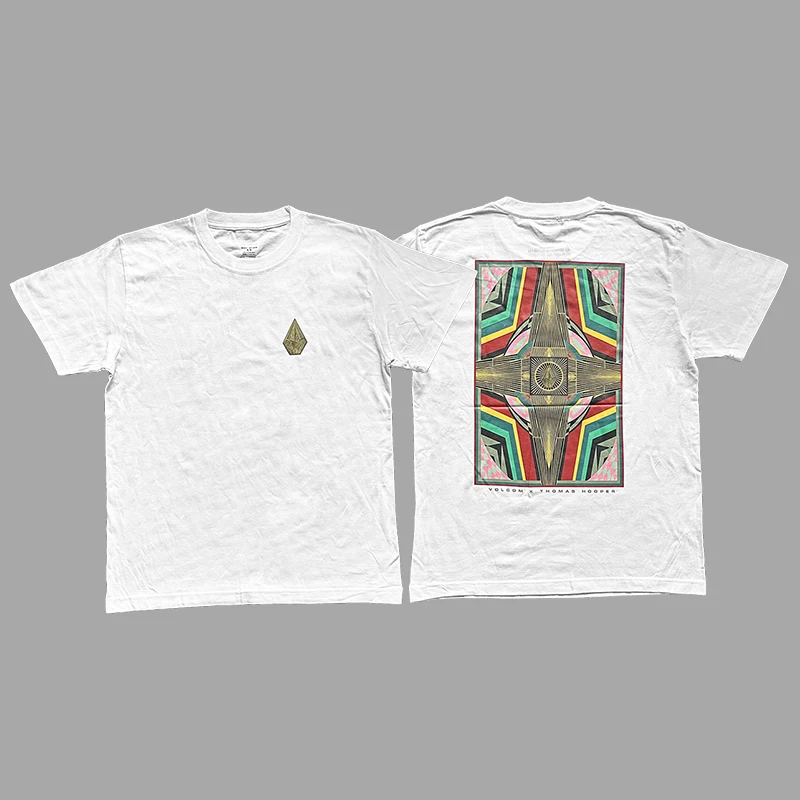 Summer Hardcore Skater American Street Skate T-shirt Cotton Fashion Casual Sports Short Sleeve