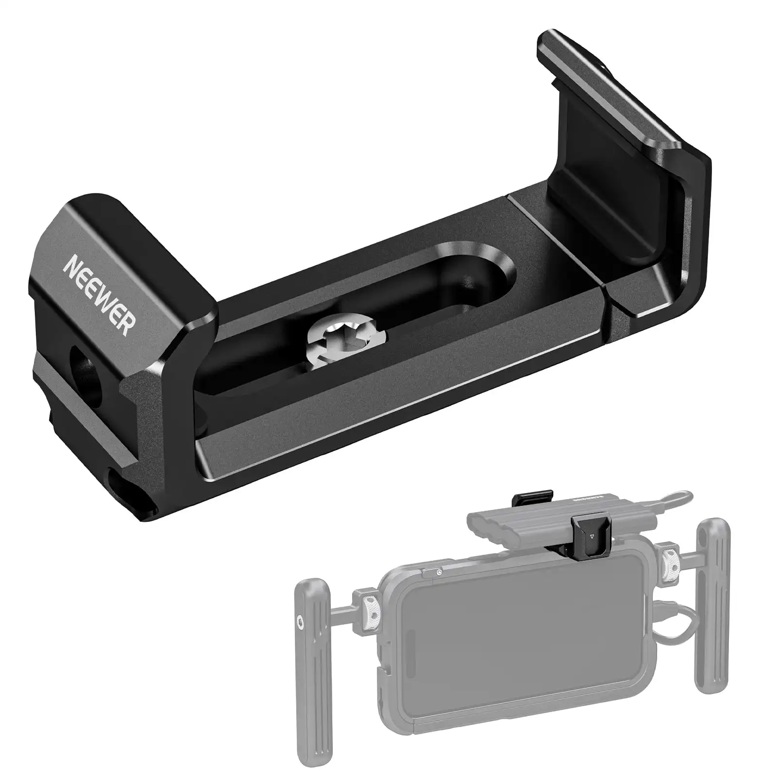 NEEWER UA051 Portable SSD Holder Mount for Samsung T5/T7/T7 PA023/PA024  iPhone 15 Pro/Pro Max Cage