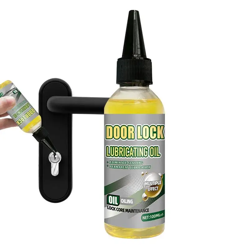 

100ml Lock Door Hinge Oil Lubricant for Lock Element Locksmith Cylinder Tools Bicycles Prevents Lock Freezing Reduces Friction