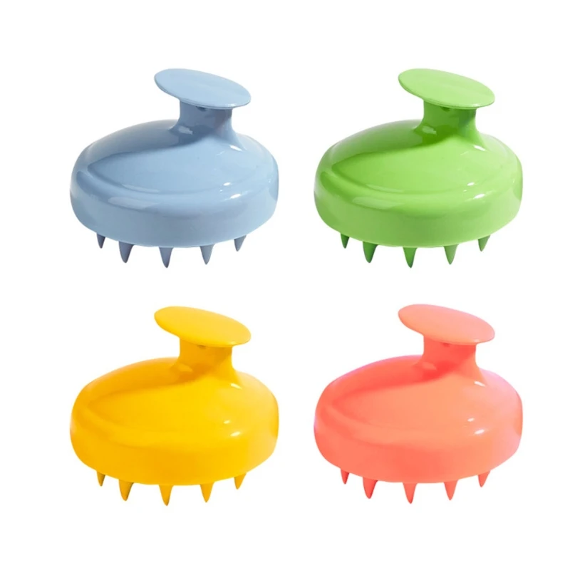 

1Pcs Soft Scalp Massage Brush Wet and Dry Head Cleaning Adult Household Bath Silicone Shampoo Brush Massage Comb