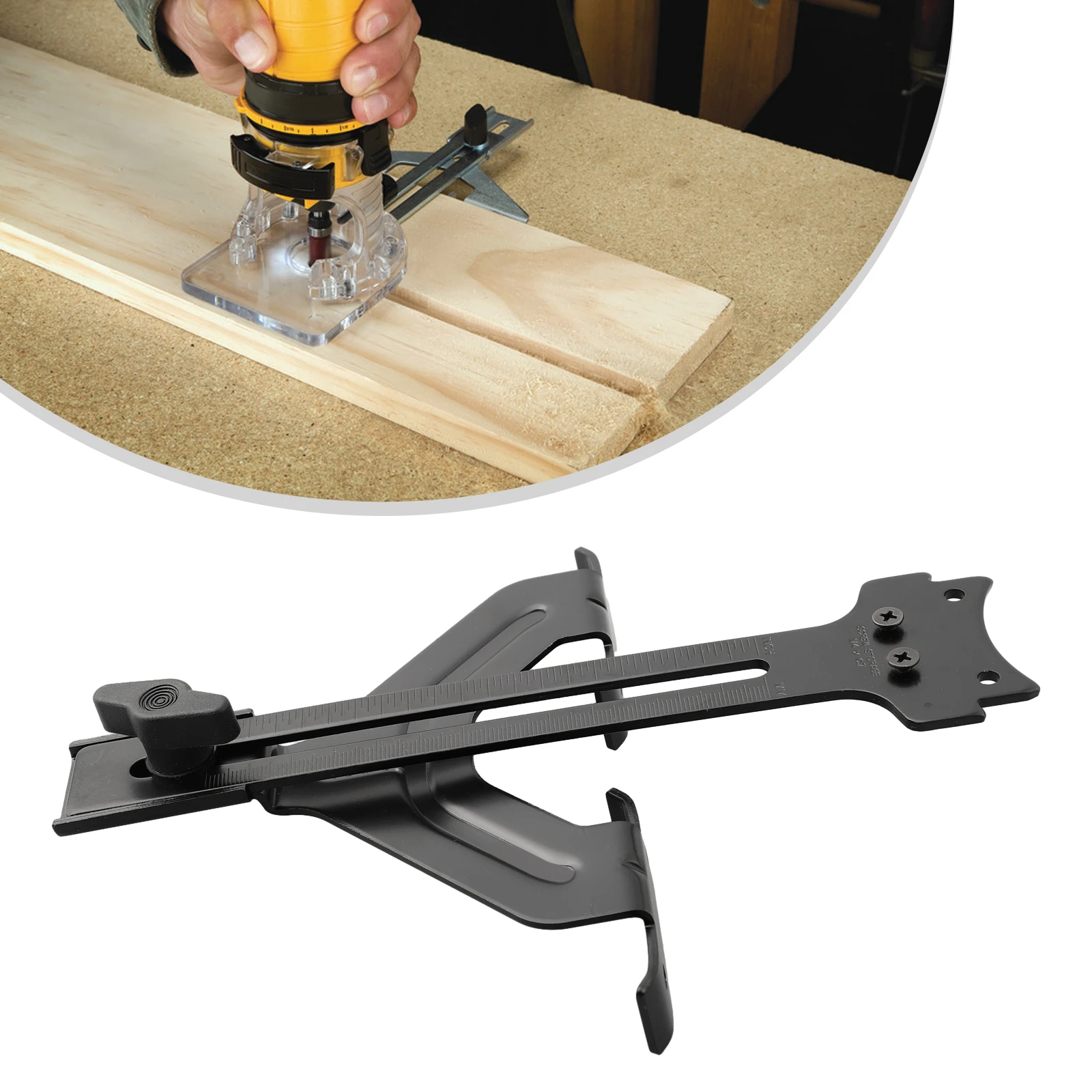 

DNP618 Straight Edge Guide For Compact Router Fixed Base Compact Router Guide Power Tools Parts Woodworking Tools Accessories