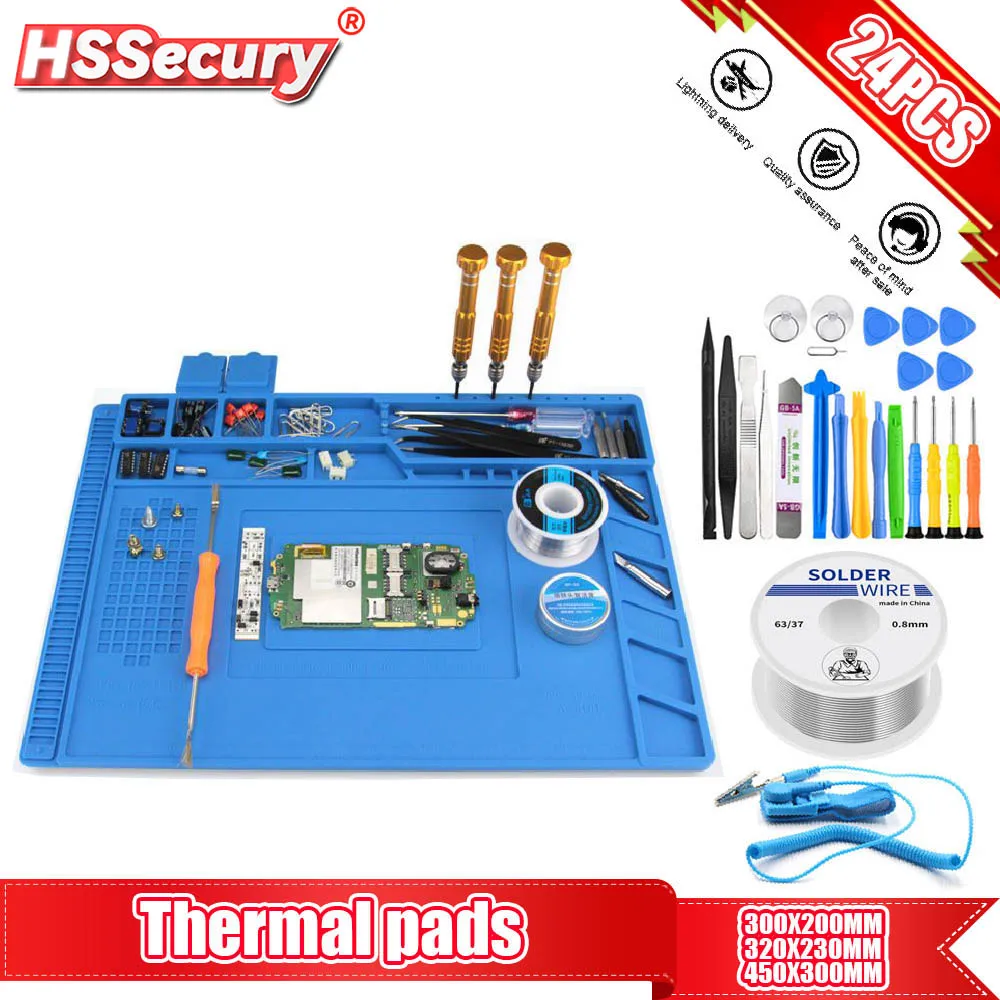 Soldering Station Mat Mobile Phone Repair Tools Repair Pad Mobile Phone Repair Tools Kit ESD Heat Insulation Soldering Mat Computer Phone Repair Tool Kit Working Silicone Heatresistant Maintenance Platform
