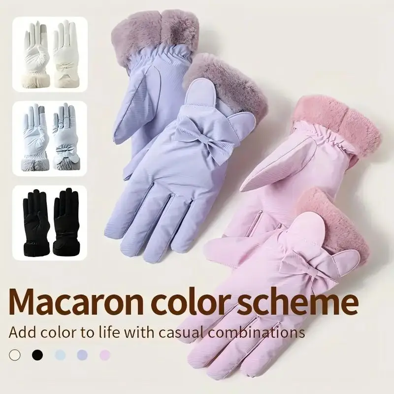 Women's Gloves - Warm, Waterproof & Touchscreen Compatible for Winter Outdoor Activities 6