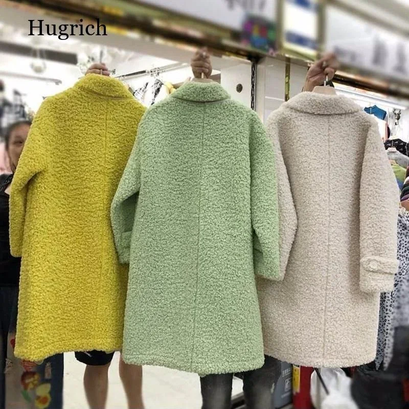 2022 Hanbok Women's Winter Coat Imitation Lamb Down Jacket Women Coat Fur Coat Winter Woman Made Fur Coat Oversized Fluffy Coat