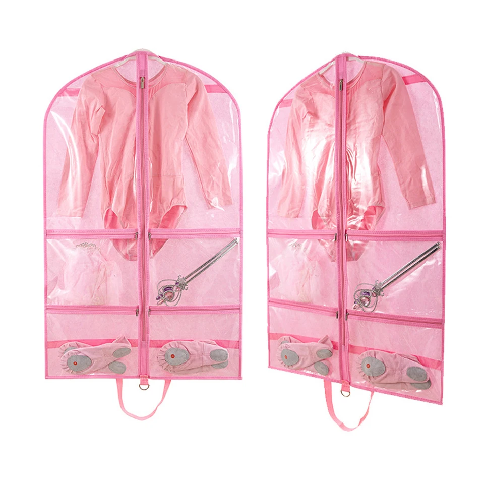 Custodia Porta Abiti, Collassabile Copriabiti da Viaggio, Traspirante Borsa Porta Abiti, Copertura Vestiti con Cerniera, Custodie Copri Abiti per Giacca Camicie Gonne, 1PC