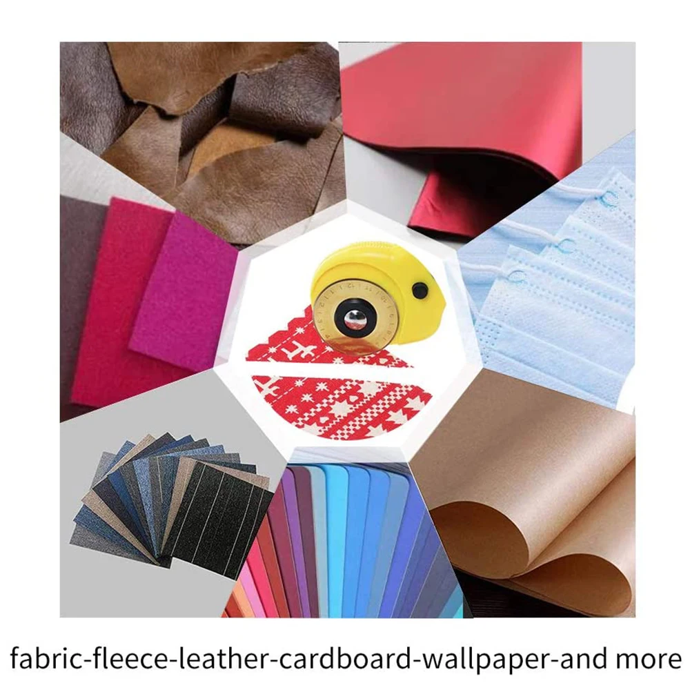 티타늄 SKS-7 로터리 커터 블레이드 퀼팅 스크랩북 용 보관 케이스가있는 45mm 교체 블레이드 DIY 봉제 예술 공예