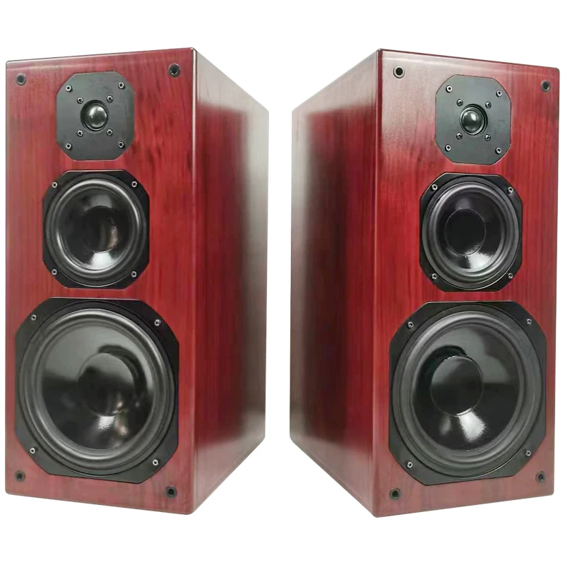 8 Inch 8 Ohm 180W 2.0 Stereo Three-Wey Passive Speaker Bookshelf Home HiFi Speakers is Suitable For Amplifier Audio