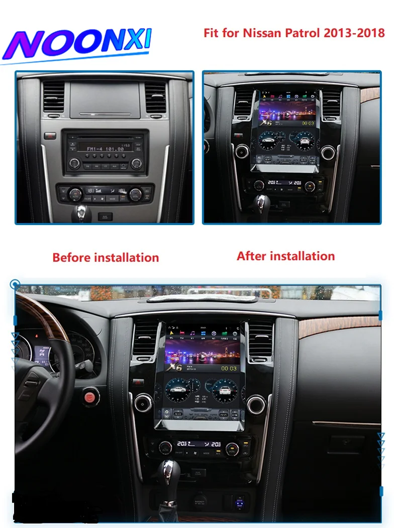 

256G Car Radio Video Players IPS Screen Bluetooth Receiver Automotive Multimedia DVD Carplay GPS For Nissan Patrol Y62 2013-2018