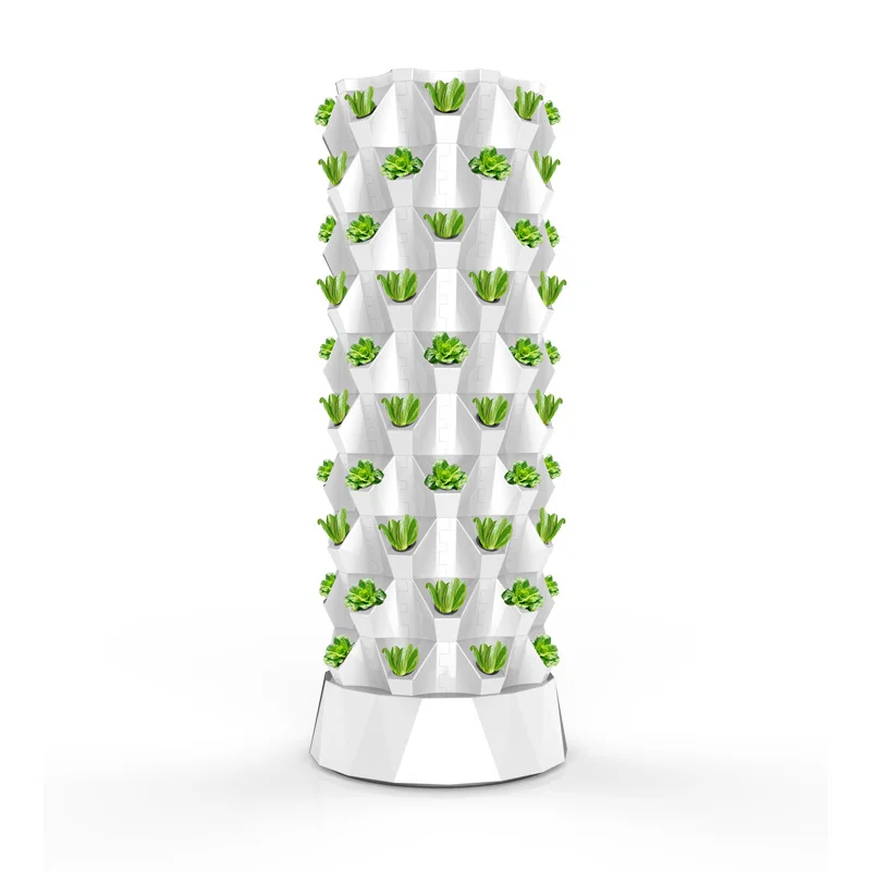 

Automatic Watering Hydroponic Tower Growing Garden Equipment Hydroponic Vertical 48 Holes