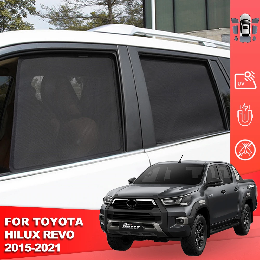 

For Toyota HILUX VIII Pickup REVO 2015-2022 Car Sunshade Shield Rear Side Baby Window Sun Shade Visor Front Windshield Curtain