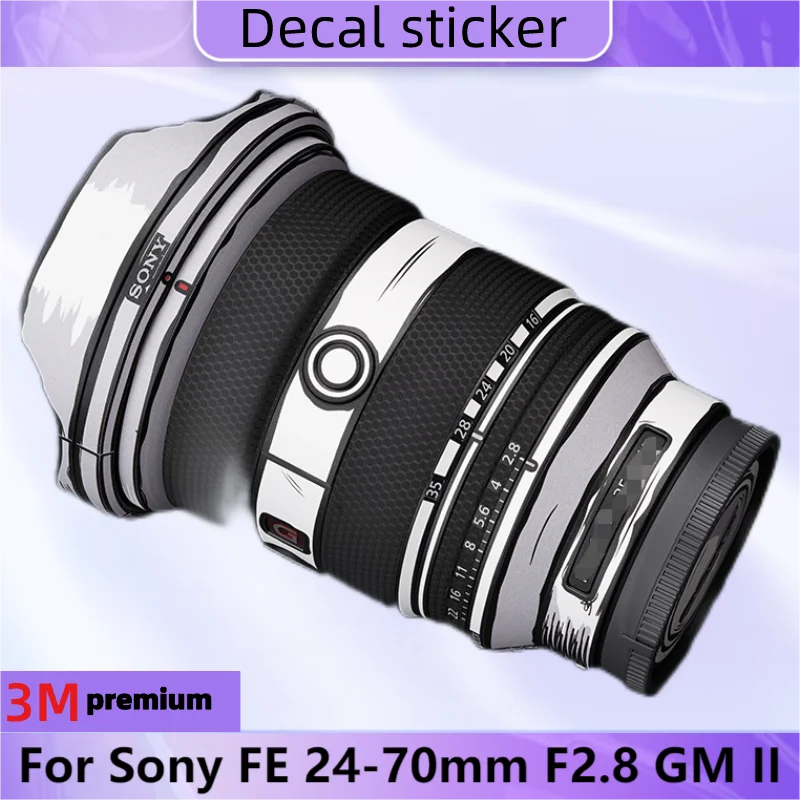 Pelle Di Decalcomania Stilizzata Per Sony Fe 24-70Mm F2.8 Gm2 Gm Ii Adesivo Per Obiettivo Della Fotocamera Pellicola Avvolgente In Vinile Sel2470Gm2 2