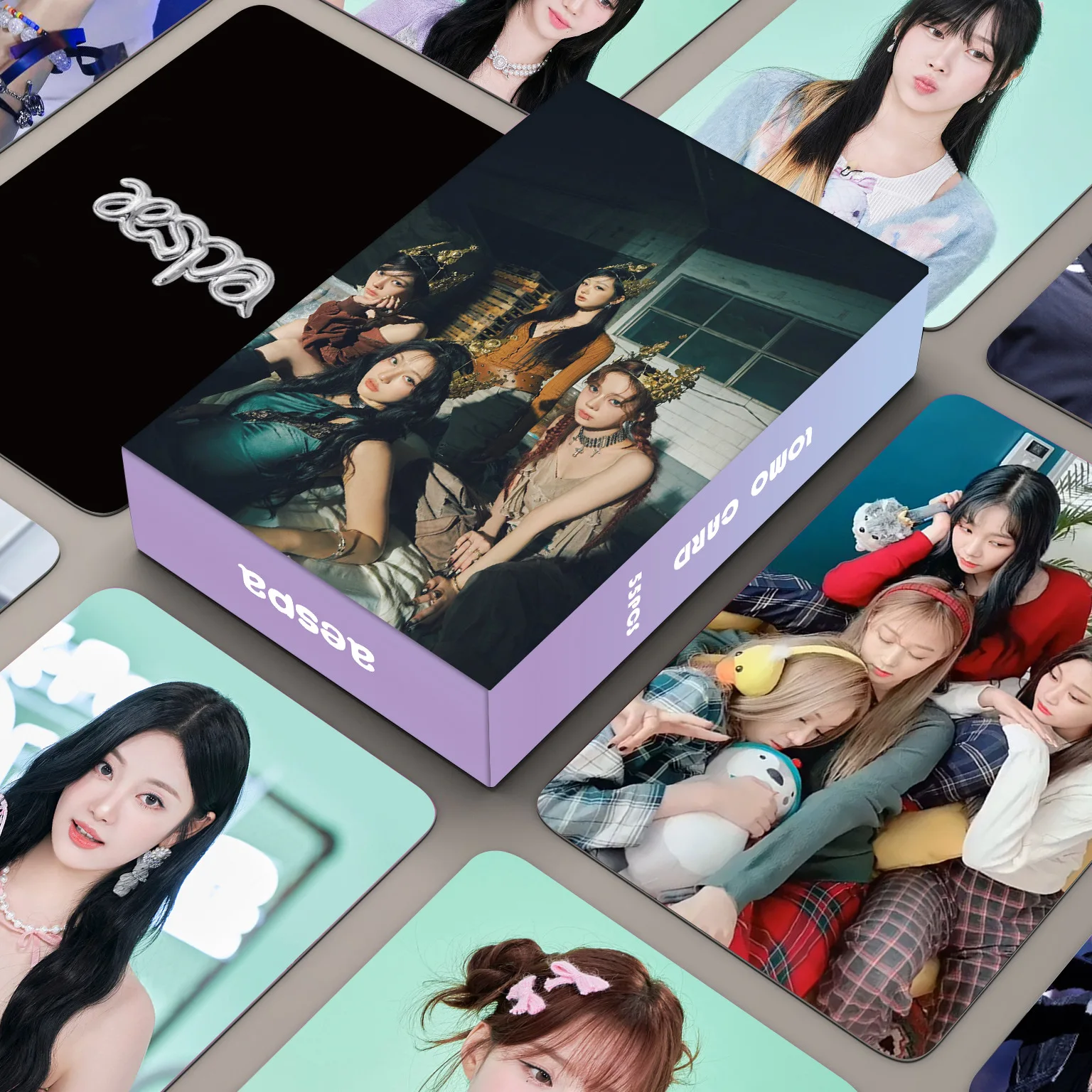 

55Pcs/Set Idol Girl Group New Album Drama Collection NINGNING WINTER KARINA GISELLE HD Printed Photocards Lomo Card Fans Gifts
