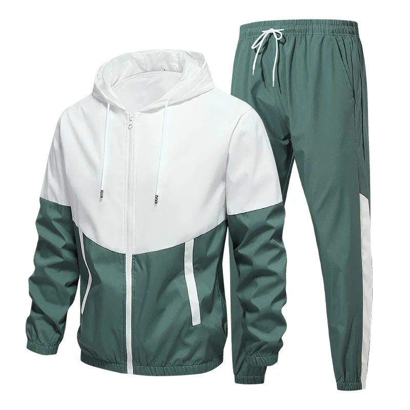 2024  Men's casual set autumn men's jacket set sports youth trend handsome fashion trendy men's clothing overcoat Men's-suits