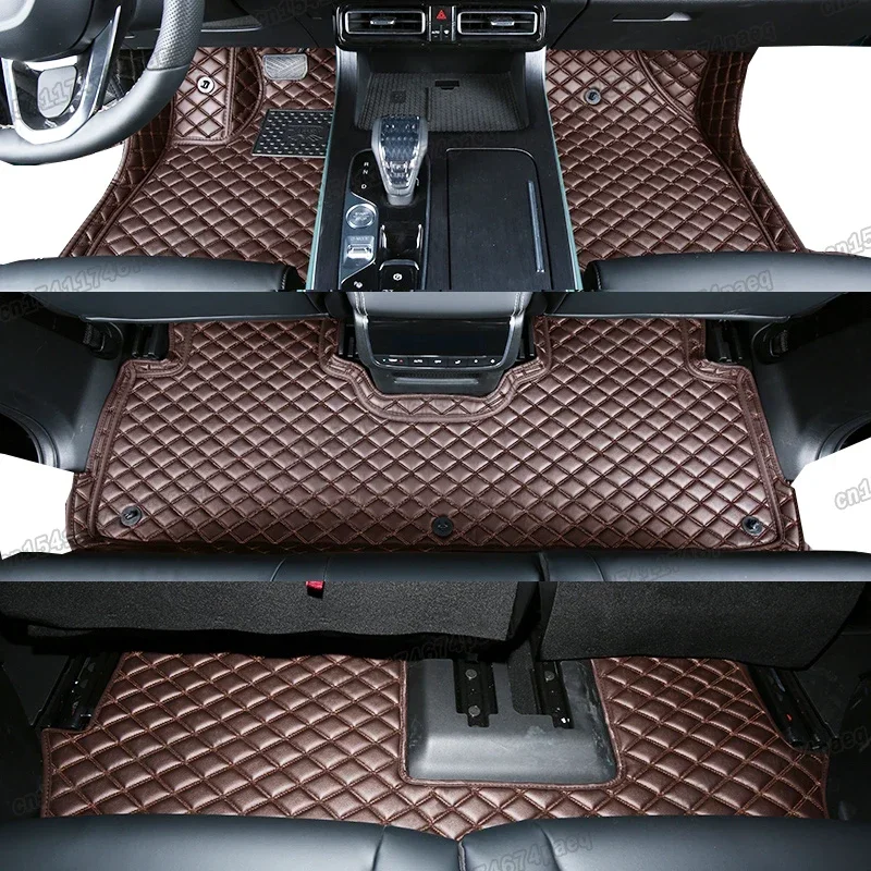 

leather car floor mats carpet for Trumpchi Gac Gs8 2022 2023 2024 interior accessories 7 seaters 2025 mat foot rest pad