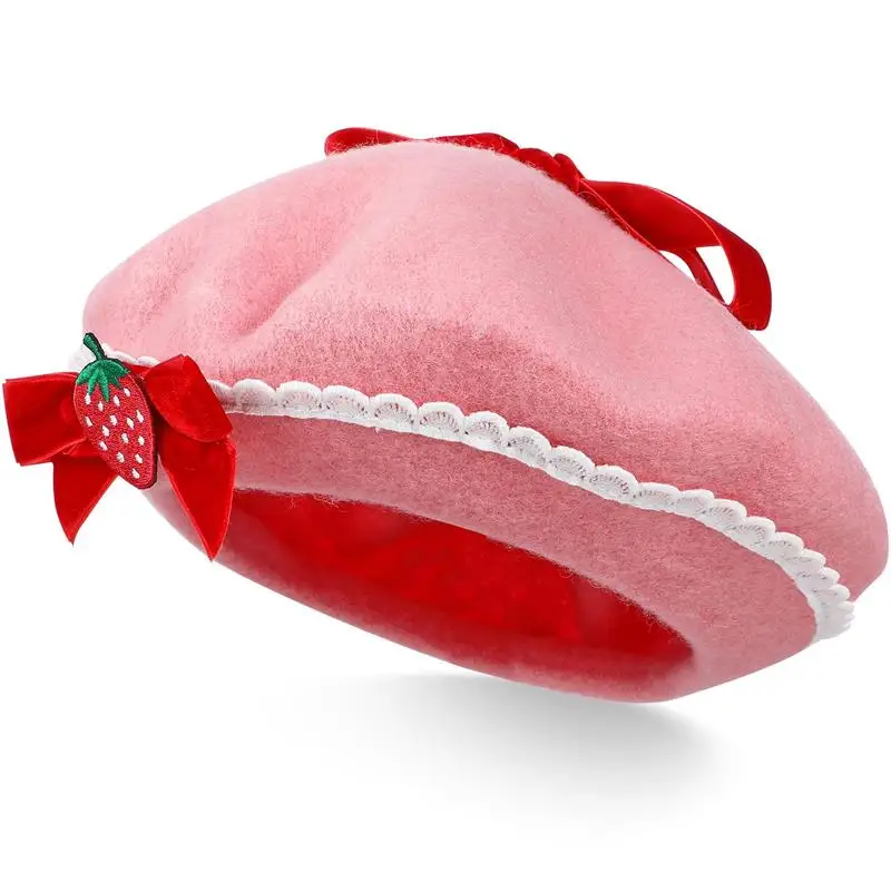 Boina De Lana Estilo Artista Francés Para Mujer, Gorro Cálido