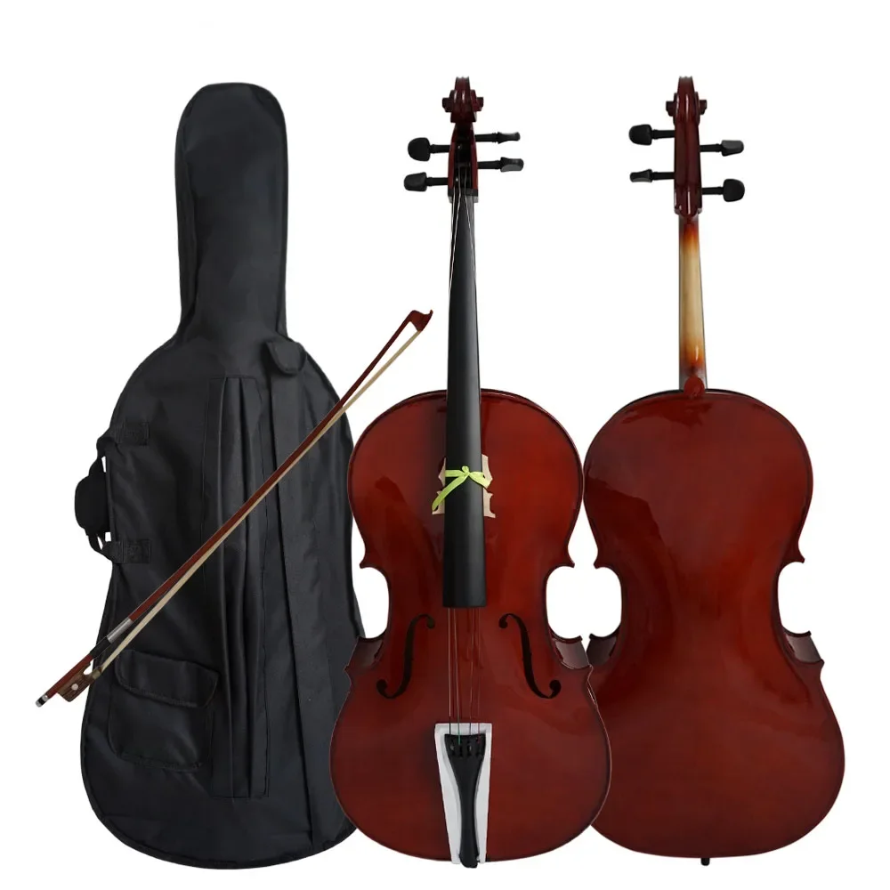 

Factory Cheap Price Solid Spruce Top Brown Color Cellos and Unfinished Provided