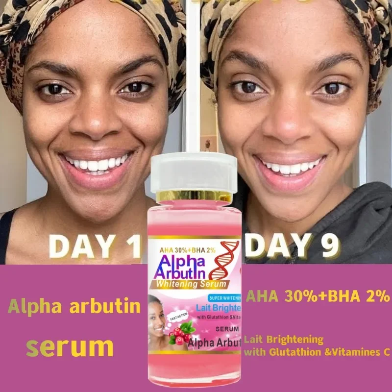 наклейка для кия navigator alpha pro 13мм soft 1шт Alpha Arbutin Serum Keeps Skin Smooth and Soft Whitening Hydrating Even Skin Tone Face Skincare Serum for Dark Skin Beauty Care