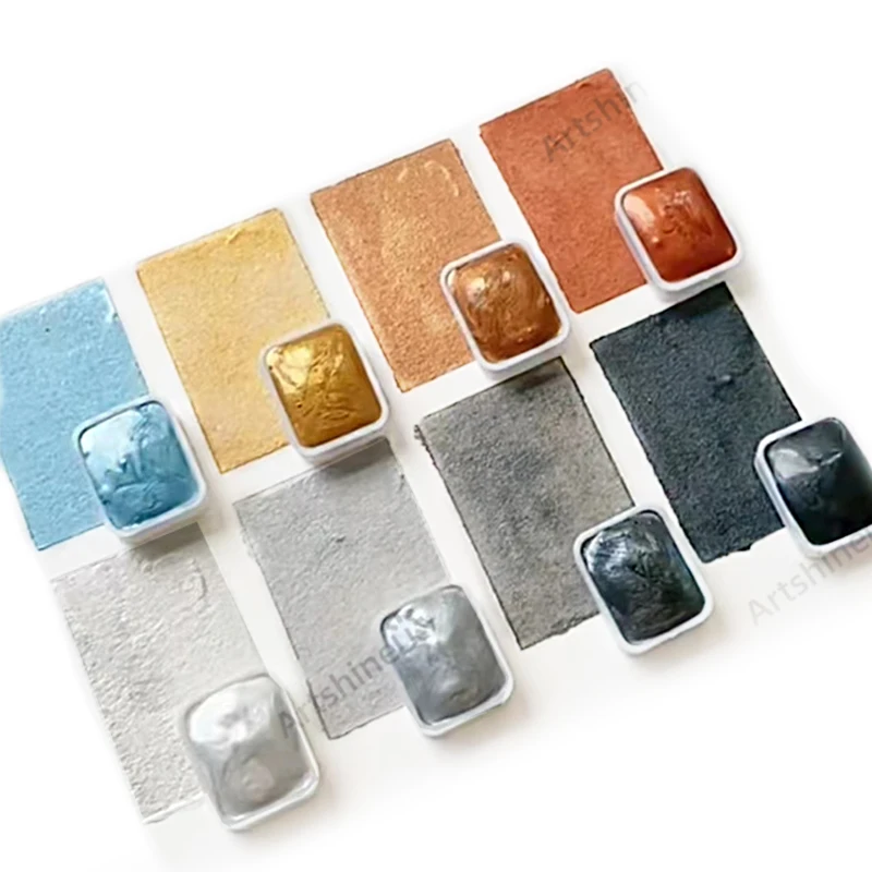 WINSOR & NEWTON Professional Metallic Pearlescent Watercolor Paint 1ML Portable Sub-packaging for Astists Art Supplies