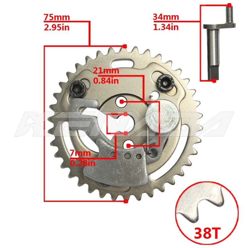 Фото Для Yamaha Y15 Lc135 Fz150i Spark 135 Снайпер 150 ЮПИТЕР Mx Mew Mx King150 Vixion Новый Nmax старый Aerox 38T мотоциклетный синхронизатор №2