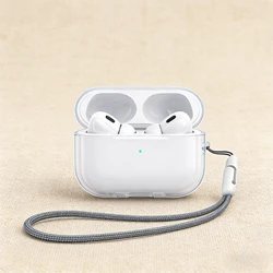 Crystal Clear Hard TPU Earphone Protective Case Cover - AirPods Pro2 (Clear)