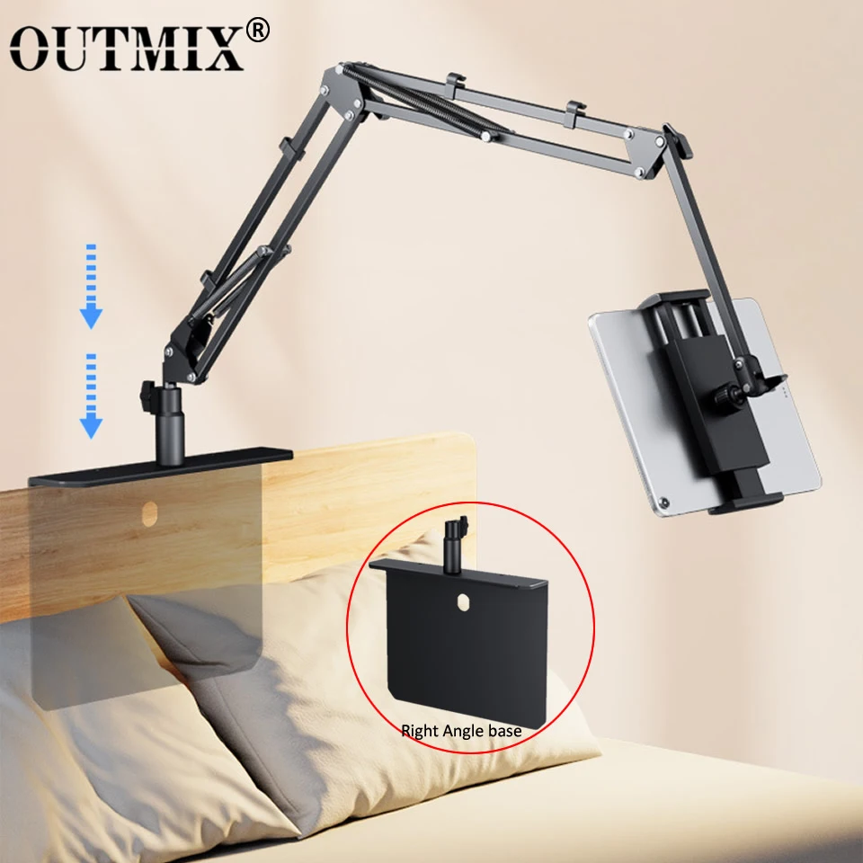 Graus Cama Tablet Suporte para 412.9 Polegadas Telemóveis Tablets Preguiçoso Braço Cama Mesa Tablet Montar Suporte para Ipad Mini Clipe Livre 360