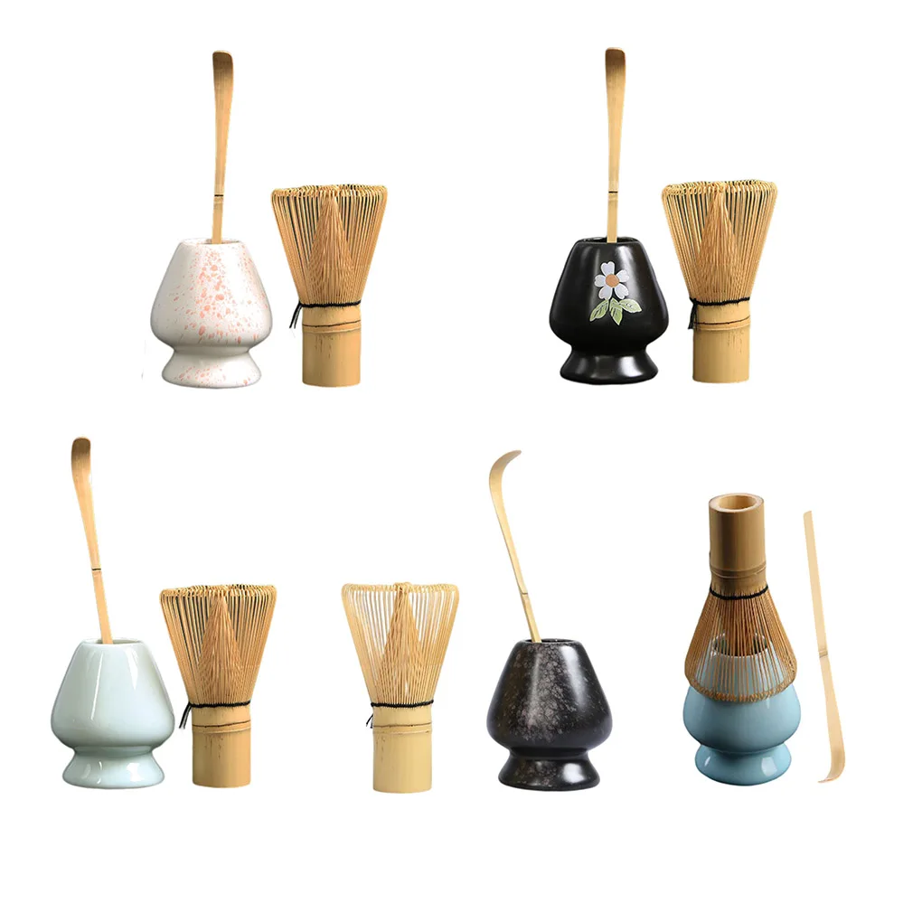 3 Peças Set Ferramentas De Chá Tabletop Tradicional Japonês Matcha