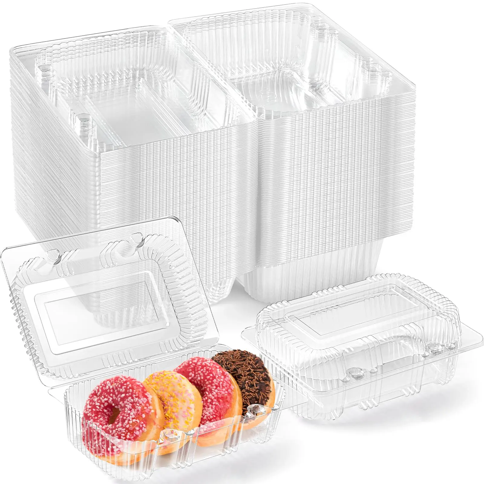 clear plastic food containers set