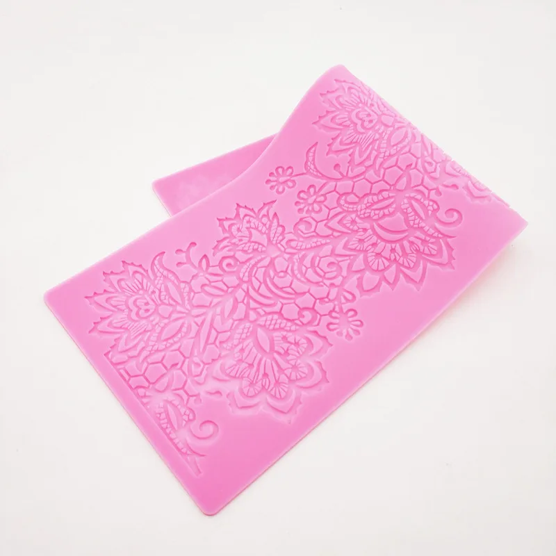 Lace Mat Cake Decorating Tool Cake Border Decoration Making Mold Fondant Cake Silicone Mold Sugar Craft Baking Cake Lace Mould