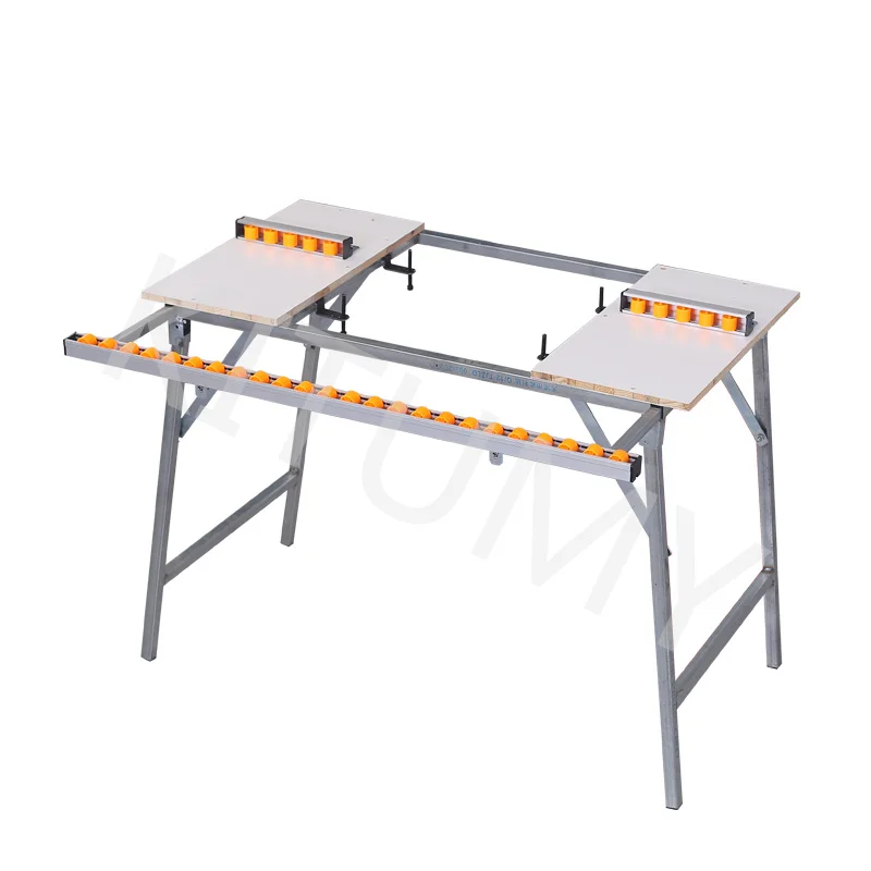 Household Woodworking Edge Bander Enlarge Widened Telescopic Platform Foldable Edge Banding Machine Extension Table Stable Firm