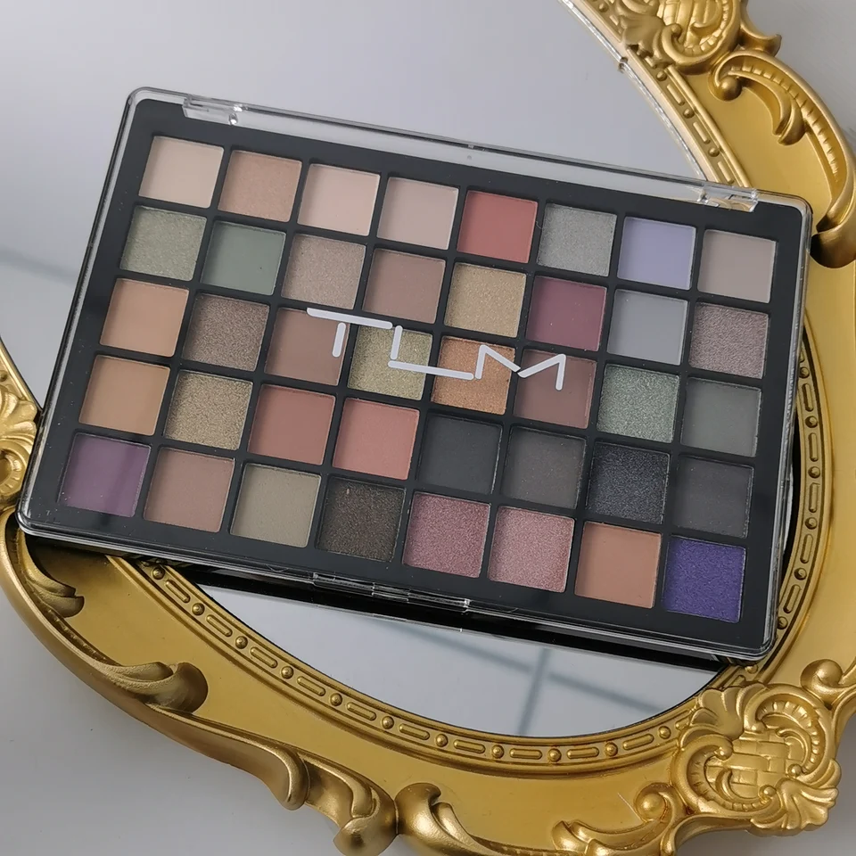 40 Color Nude Eye Shadow Palette with Glitter