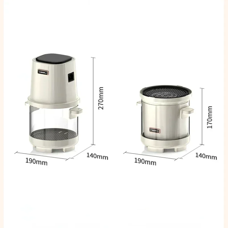 Portable Air Fryer Visualization Smart Multifunctional Small Mini Travel Home Kitchen Air Fryer Transparent Glass 6