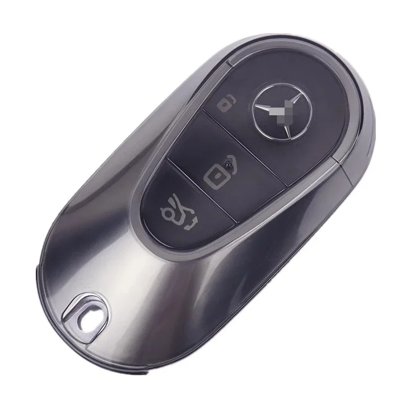Weiche TPU-Schlüsselabdeckung für Mercedes-Benz GLC/GLE/E-Klasse/C-Klasse – Rauchschwarz/klar – Detail 5