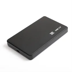 High-Speed USB 3.0 External Hard Drive Enclosure (Black)