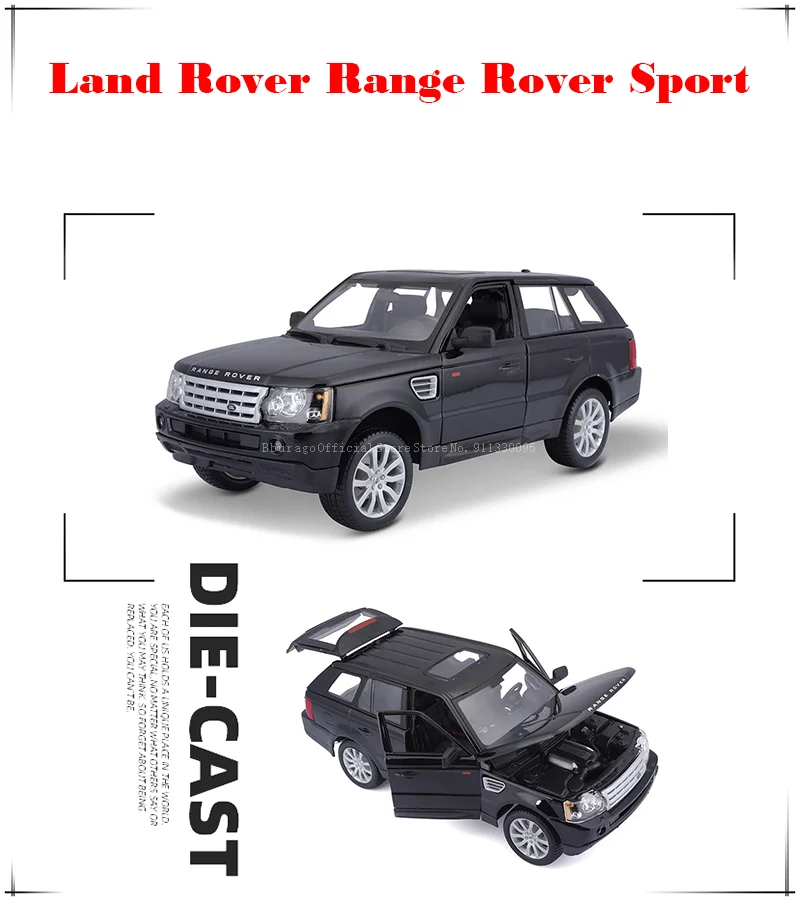 Bburago 1:18 Land Rover Range Rover Sport alloy luxury car