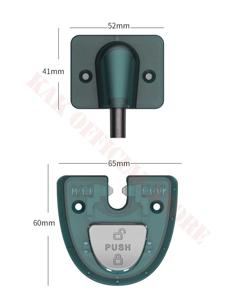 Description Picture 3 of itemKAK Transparent Door Stopper Nail-free Windproof Hidden Door Holder Waterproof Mechanical Door Stop Door Hardware No Magnetic