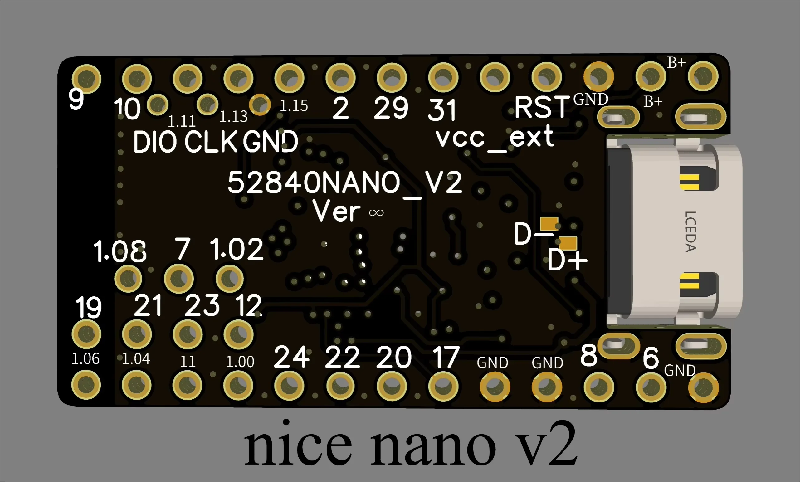 Nrf52840 Nice View Low Power Screen 1.08-inch Display Screen