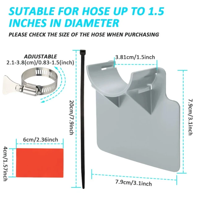 30-38 Mm-Es Medence Cső Tartó Tartókonzol Csövek A Föld Feletti Tömlő Kimenetéhez Rögzítő Kerti Kiegészítők Szerszámok - Image 6