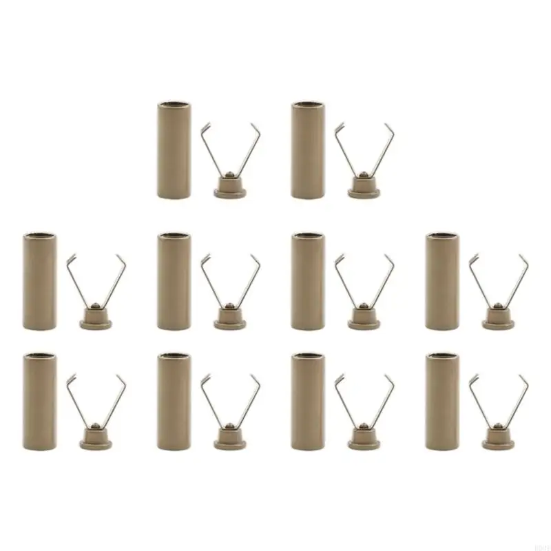 10 Stück elastische Kordelverschlüsse Metall Kordelzug Kordelverschluss elastische Seilstopper B03E – Detail 7