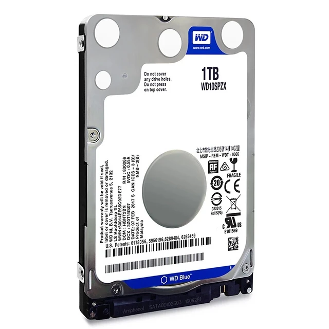 Western Digital-WD Blue Disque dur interne, 1 To, 2 To, 4 To, 2.5 , SATA  III, 6.0 Gbumental, 5400 RPM, Slim HDD pour ordinateur portable, ordinateur  portable - AliExpress